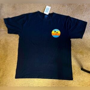 Alvin's Island Collection | Miami Beach Florida Graphic Tee, Navy Blue, XL